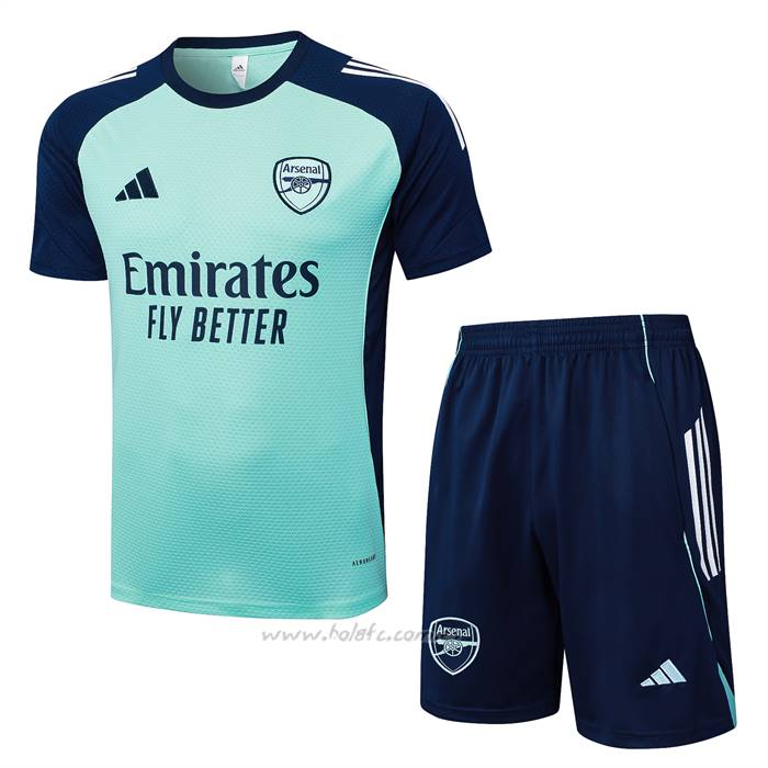 Chandal del Arsenal Manga Corta 2025-2026 Verde - Pantalon Corto